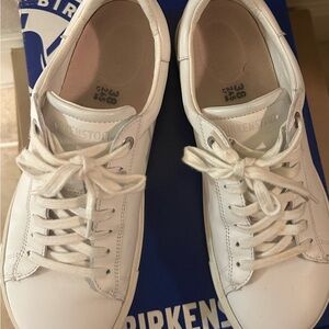 Birkenstock Classic White Lace-Up Shoes